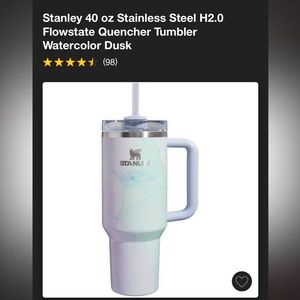 Stanley 40oz Stainless Steel H2.O Flowstate Quencher Tumbler Watercolor Dusk